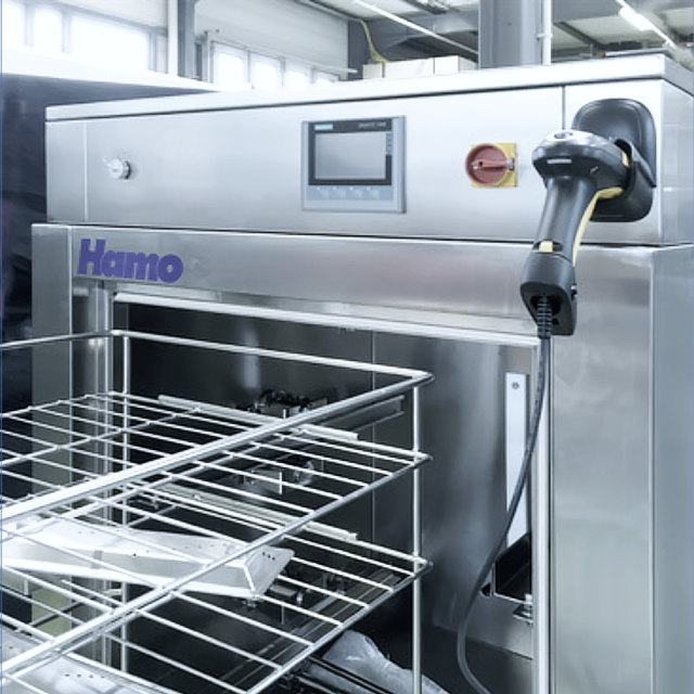 HAMO 200-G Labor Reinigungsmaschine mit Korb