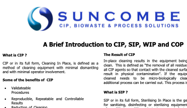 Introduction to CIP, SIP, WIP and COP